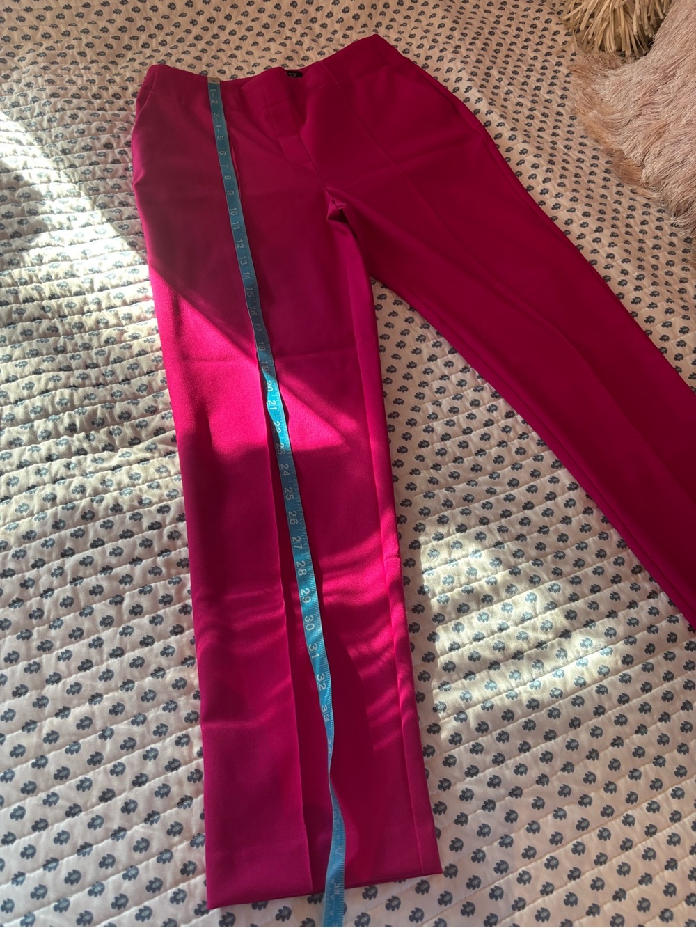 Rachel Zoe Bright Fuchsia Straight Leg Pants - Picture 5 of 12